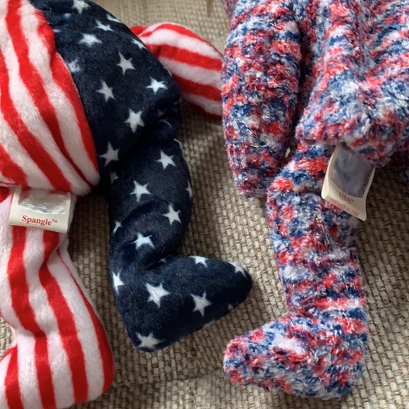 Vintage Ty Original Beanie Babies Lot of Patriotic Bears - Picture 5 of 16